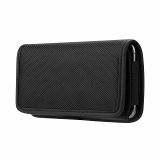 Horizontální pouzdro na opasek OXFORD Model 4 – mobil do 17 x 9 cm, černé