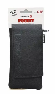 SWISSTEN POCKET kapsičkové pouzdro na krk pro mobily do 6,8" - černé