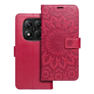 Flipové pouzdro MEZZO Book – Xiaomi Note 14 Pro / 14 Pro+, mandala, magenta
