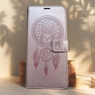 Flipové pouzdro MEZZO Book – Xiaomi Note 14 Pro / 14 Pro+, lapač snů, růžové
