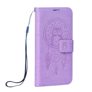 Flipové pouzdro MEZZO Book – Xiaomi Note 14 Pro / 14 Pro+, lapač snů, fialové
