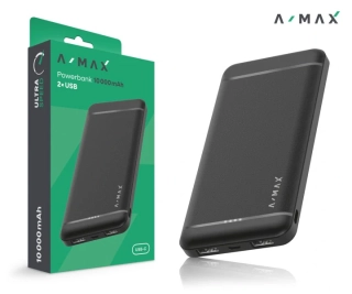 Powerbanka 10000 mAh A-MAX černá rychlé nabíjení